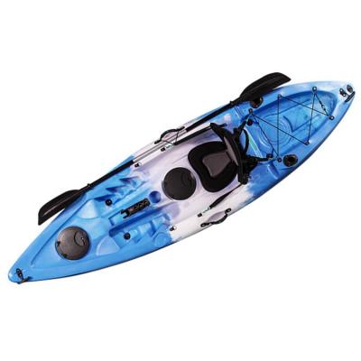 China Riber Deluxe Sit On Top Kayak 350 Lb Capacity 1 Man Fishing Canoe for sale