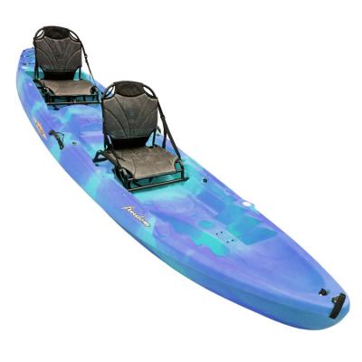 China HDPE Tandem Fishing Kayaks Explorer 2 Person Plastic Stadium Seaters 551 Lbs for sale