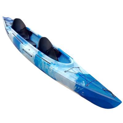 China Youth 2 Person Sit In Kayak Huarui Small Sea Fishing Boat 4.0m*0.82m for sale