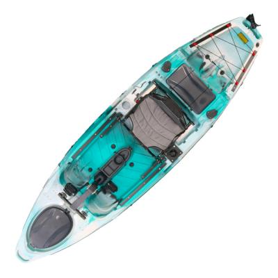 China No Inflatable Single Angler Sea Fishing Kayak With Pedal 190kgs Capacity for sale