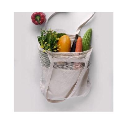 China Wholesale Custom Eco-Friendly Logo High Capacity Shopping Storage Mesh Bag Vegetable And Fruit Mesh Bag for sale