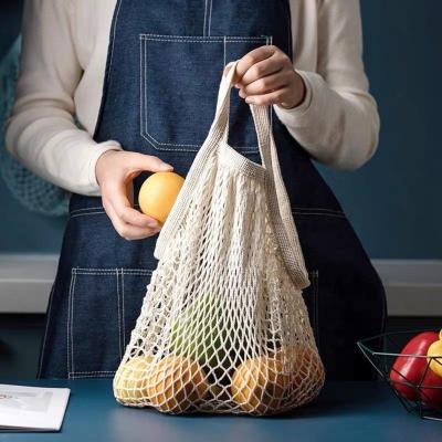 China Fast Delivery Eco-Friendly Reusable Large Capacity Grocery Bags Vegetable Net Bag Mesh Bag For Oranges for sale