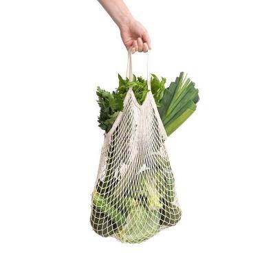 China High Quality Eco-Friendly Reusable Custom Logo Shopping Storage Mesh Tote Bag Vegetable And Fruit Net Bag for sale