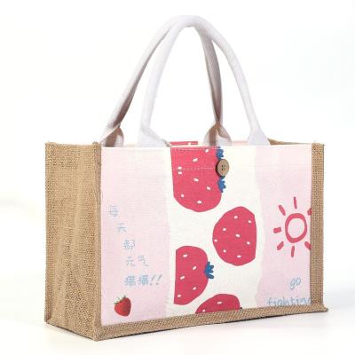 China Wholesale 100% Eco-friendly Jute Grocery Bag Multiple Style Jute Natural Jute Sack Environmental Friendly Bags for sale