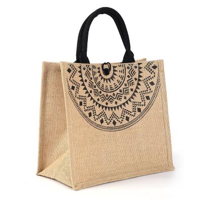 China 100% high quality eco-friendly jute sack wine custom designs printing reusable jute sack jute bags from China for sale