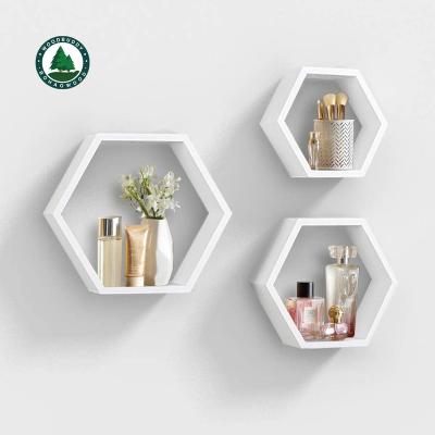 China Wall Mounted Floating Storage MDF Shelves Storage Shelving For Bathroom Kitchen Living Room for sale