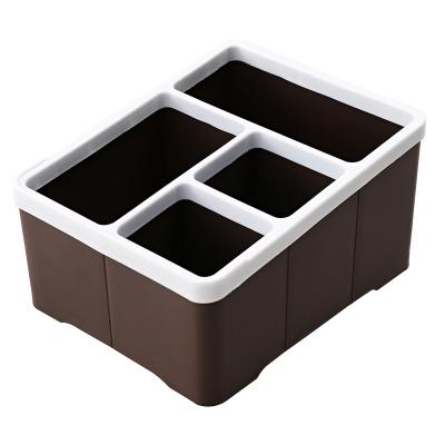 China Remote Control Viable Storage Box Desktop Skin Care Cosmetics Miscellaneous Storage Box for sale