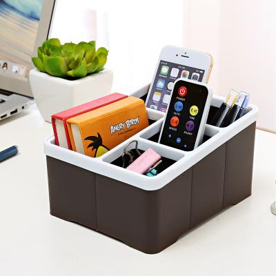 China Wholesale Viable Plastic Cosmetic Desk Dividers Storage Box Organizer Display Case Box Desk Organizer for sale