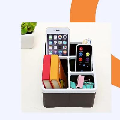 China Desktop Stationery Storage Box Organizer Remote Control Storage TV Box Viable Remote Control Storage Box for sale