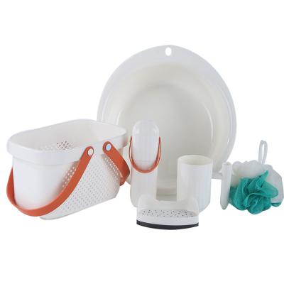 China Sustainable Most Popular Product Dormitory Wash Kit Bathroom PP Plastic Sink for sale