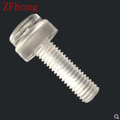 China Mechinery Clear Acrylic Knurled Slotted Thumb Screw M3 M4 M5 M6 M8 for sale