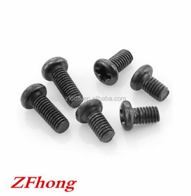 China Mechinery M1 m1.2 m1.4 m1.6 m2 m2.5 m3 m4 steel with black oxide pan main machine screw for sale