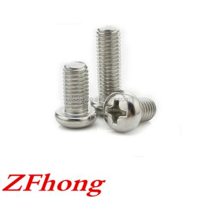 China Mechinery M1 on M6 Stainless Steel Pan 304 A2-70 Head Cross Recessed Machine Screw for sale