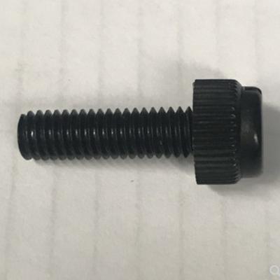 China 1000pcs/bag M6*10/12/15/20/25/30/35/40 Slotted Black Nylon Knurled Slotted Hand Tighten Thumb Screw for sale