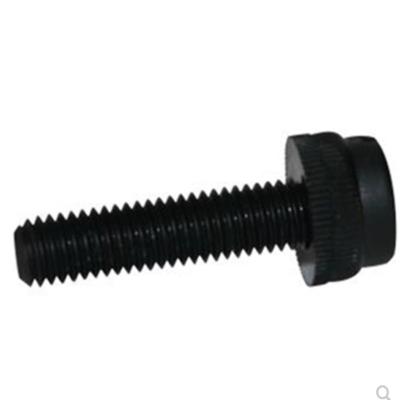 China 1000pcs/bag M8*12/16/20/25/32 Slotted Black Nylon Knurled Slotted Hand Tighten Thumb Screw for sale