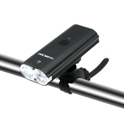 China Alumunium Alloy Bicycle Lights Waterproof USB Battery Rechargeable Bicycle LED Lights Adjustable for sale