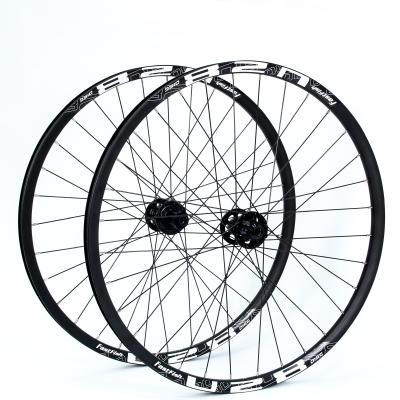 China Mountain bikes 29 inch mountain bike wheel 9-10-11 speed wheel barrel axle version disc brake 32 hole aluminum alloy rims six nail disc cards for sale