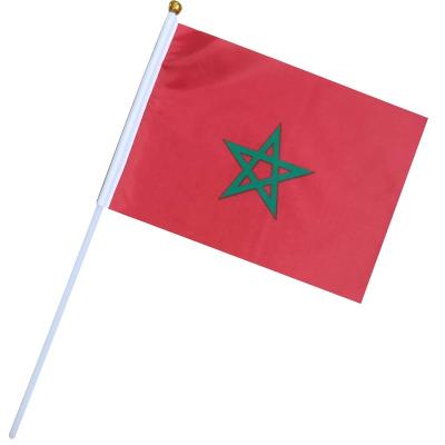 China Moroccan Country Top 32 World Cup 2022 Games Sports And RTS Outdoor Hand Waving Flags RTS for sale