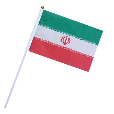 China Sports and Games 2022 World Cup Top 32 Countries IRN Persia Iran Hand Waving Flags for sale