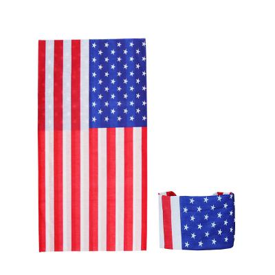 China Fashion Custom Made Neck Wear America Country Flag Design Tube Scarf Face Covers Seamless Bandanas for sale