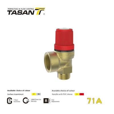 China CE TASAN 1inch Brass Safety Valve Brass Safety Relief Valve Antiwear 71A for sale