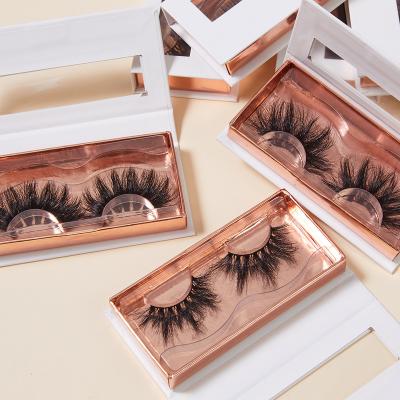 China Comfortable And Fashionable Thick Durable Eyelash Mink Eyelashes 25mm Volume Lashes Wholesale Seller for sale