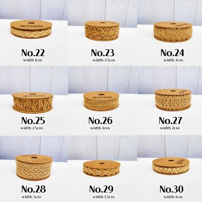 China GIFT 2meters JUTE Trim Collection Jute Ribbon For Flower Arranging, Hat Making Home Decoration Gift Wrapping for sale