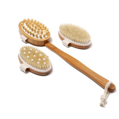 China All Natural Kingworth Four Piece Suit Removable Exfoliating Bamboo Body Brush Body Brush for sale