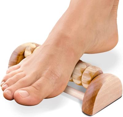 China Kingworth Foot Detox Foot Massager Roller Machine Blood Circulation Chinese Wood Foot Massage for sale