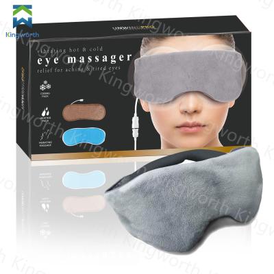 China Kingworth Washable Hot Compress Gel Protective Cold Eye Mask Vibrating Face Massaging Eye Mask for sale