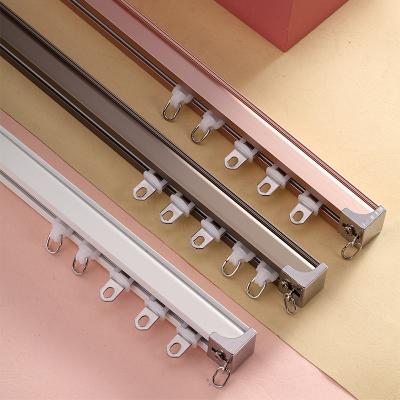 China China factory popular integrated triple curtain rail riel deslizante cortines cortines curtain rail aluminum rail track for sale