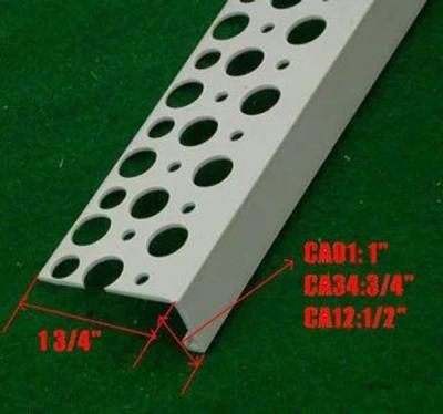 China White color PVC angle bead with high quality fiberglass net used for wall corner for sale