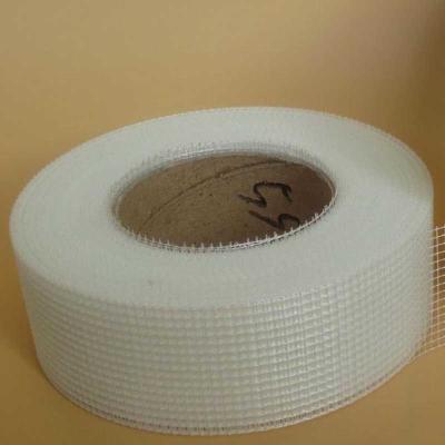 China Construction Material Adhesive Fiberglass Mesh 65g/M2 50mm Width for sale