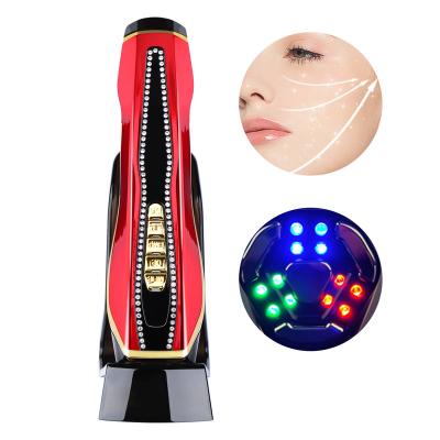 China Handheld Mini RF Blood Vessel Removal Face Massager LED Light Therapy EMS Beauty Electroporation Machine for sale