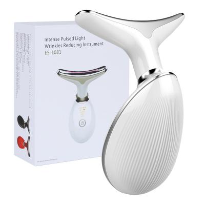 China Portable Wrinkle Remover Microcurrent Massager Anti Aging Fine Line EMS Reduce Neck Beauty Instrument for sale