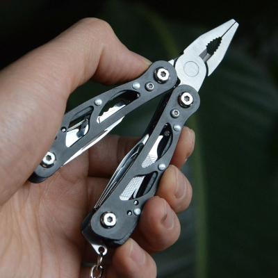 China Mini Multifunctional Knife Pliers Outdoor Pocket Tool Combination Multi Functional Portable Pliers Bending Tool Key Chain Pliers EDC for sale