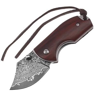 China Outdoor Survival Collection Knife Damascus Blade Non-variable Folding Steel Utility Knife for sale