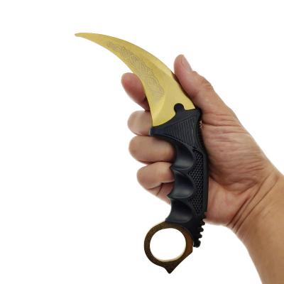 China Non-Variable Game CSGO Fixed Blade Knife Stainless Steel Blade Counter Strike Training Knife Dull For Trainer for sale