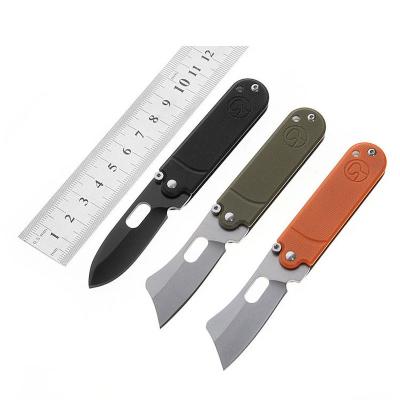 China Pocket Folding Pea Knife Non-variable Group of Ten Handle Stainless Steel Knife Mini Keychain Outdoor Portable EDC for sale