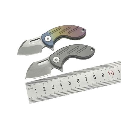 China Non-Variable Folding Pocket Knife S35VN Powder TC4 Alloy Steel Titanium Handle Ball Bearing Camping Outdoor Pocket Knives for sale