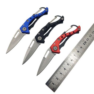 China Non-variable Folding Portable Aluminum Knife Fruit Keychain EDC Key Chain Handle Stainless Steel FD-123 Outdoor Tools for sale