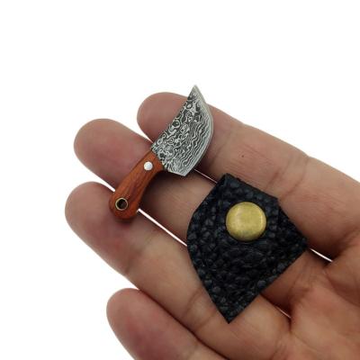 China Non-variable Main Chain Kitchen Small Mini Portable Knife EDC Fixed Real Blade Letter Cutter Knife Model Accessories Opens Gift for sale