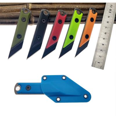 China 3Cr13 EDC Multi Steel Fixed Tool Non-Variable Tool Steel Non-Variable Blade Handle Cardboard Cutter Paper Cutter Camping Tool Collar Knife Case for sale