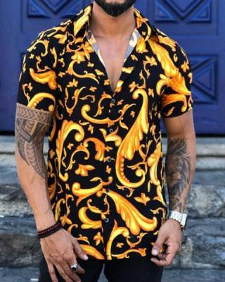 China Summer QUICK DRY Beach Spring Hawaiian Shirt for Men Digital or Reverse Printed Colorful Comfortable Men's Aloha Hawaiian Shirt for sale