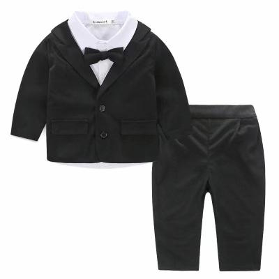 China Baby Boy Wool/Polyester Suits Shirts And Pants 3 Pieces Set Kids Formal Set 2022 Hot-selling Fashion Running QZ0923 for sale