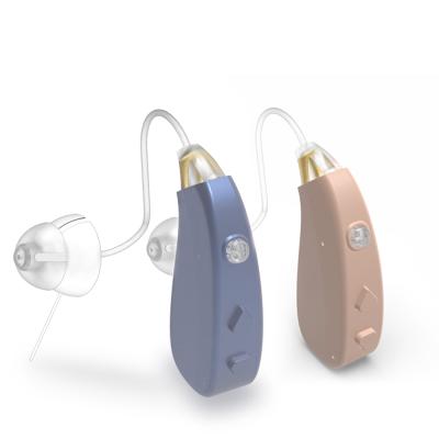 China Hot Selling BTE Digital OTC Rechargeable Microphone Invisible Ear Deafness Aids For Sound Amplifier Deaf Hearing Aid EN-T201D for sale