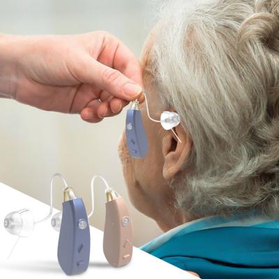 China Hot Selling Low Noise Rechargeable Deaf Older Ear Amplifier Aids Bone Conduction Healthy Hearing Aid EN-T201D Te koop