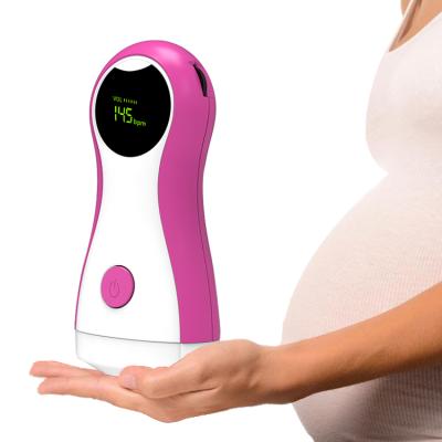 China Boxym Mini Household Use Doppler Fetal Monitor Price Household Use Prenatal Prenatal Pocket Heart Rate Detector Home Doppler Clinical and Home Fetal Monitor for sale