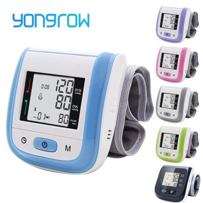 China Medical Field Yongrow Digital Heart Rate Sphygmomanomet Automatic Boiling Point Blood Pressure Monitor Electronic Portable Wrist High for sale