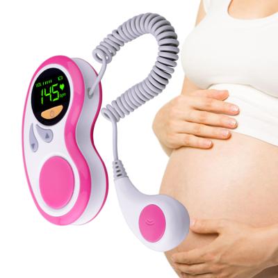 China Factory Household Handheld Baby Heartbeat Rate Detector Ultrasound Prenatal Doppler Prenatal Doppler Clinical and Home Used Fetal Monitor for sale